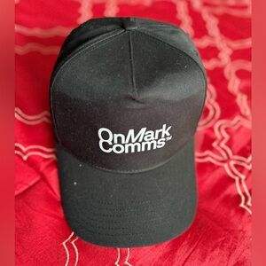 OnMark Comms Black Face Cap